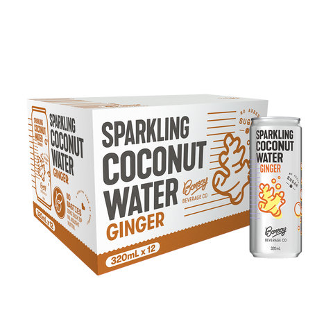 Bonsoy Sparkling Coconut Water (Box of 12)